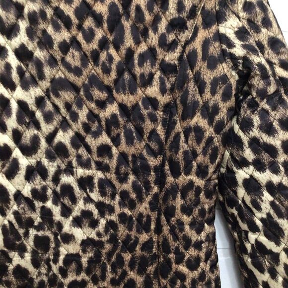 LEOPARD Love Moschino quilted jacket animal puffer prints gold zippers size 4 - Picture 7 of 16